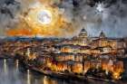 Luminous Cityscape Art Print