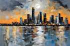 Luminous Metropolis Coastal Print