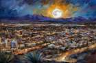Luminous Urban Dreamscape Art Print