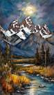 Majestic Mountain Range Art Print