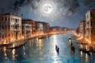 Moonlit Serenade Coastal Print