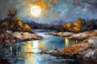 Moonlit Serenity Art Print