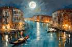 Night Glow Coastal Print