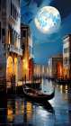 Night In Venice Art Print