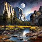 Night Moonlight Art Print