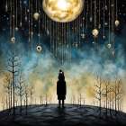 Night Of The Distant Stars Art Print
