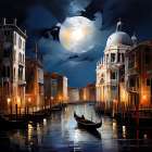 Night Venice Art Print