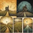 Nightmarish House Art Print