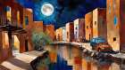 Nighttime Street Art Print