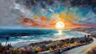 Ocean Sunset Art Print