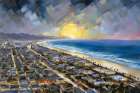 Pacific Coast Sunset Coastal Print