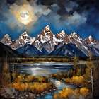 Peak Reflection Art Print