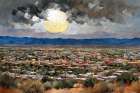 Pueblo Sunrise Art Print