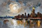 Reflection Of The City Coastal Print