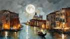 Serene Canal Scene Coastal Print