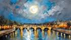 Serene Night Reflection Art Print