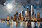 Skyline Illumination Coastal Print