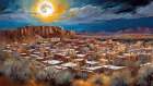Southwest At Dusk Art Print