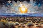 Sunlit Cityscape Art Print
