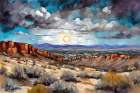Sunrise Over Mountains Art Print