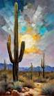 Sunset Desert Art Print