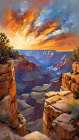 Sunset Over The Grand Canyon Art Print