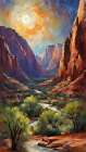 Sunset Valley Art Print