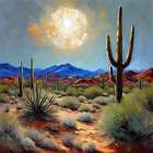 Sunshine In The Desert Art Print