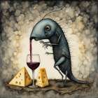 The BugS Wine Art Print