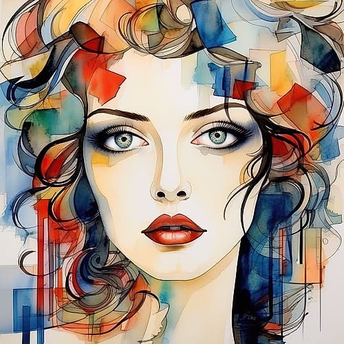 The Eyes Have It Abstract Art Print