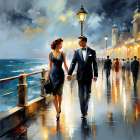 The Lovers Walk Art Print