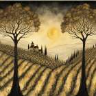 The Setting Sun Art Print