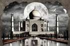 The Taj Mahal At Night Art Print