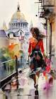 The Walking Woman Art Print