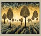 Trees In The Field Art Print