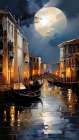 Venice Canal Reflection Coastal Print