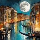 Venice Nightlife Coastal Print
