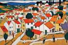 Village Life Art Print