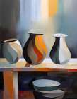 Abstract Vase Painting Art Print