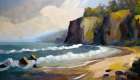 Along the Blue Horizon Art Print