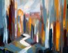 Artistic Urban Dreamscape Art Print