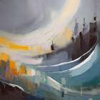 Blue Wave Dreams Art Print