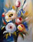 Bouquet of Colorful Flowers Art Print