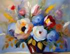 Bouquet of Garden Flowers Art Print