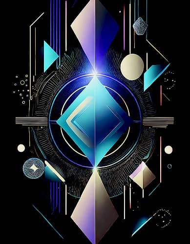 Luminous Lattice Art Print