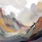 Mountain Range Art Print