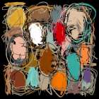 Anonymous Faces in the Crowd Art Print