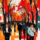 Autumn Promenade Art Print