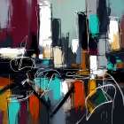 City In Flux II Art Print