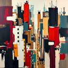 City in Motion I Art Print
